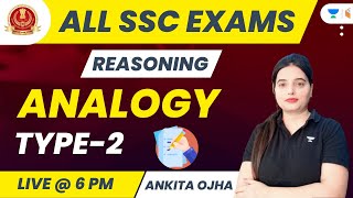 Analogy Type2  Reasoning  All SSC Exams  Ankita Ojha [upl. by Waterman22]