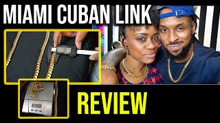 Miami Cuban Link Review  Daniel Jewelry Inc Unboxing 13mm 24in 18K Gold [upl. by Lillith]