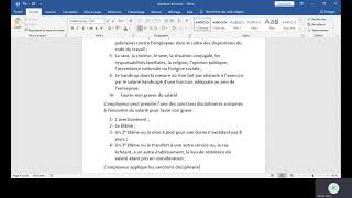 Législation du travail Suspension et cessation du travail [upl. by Ike493]