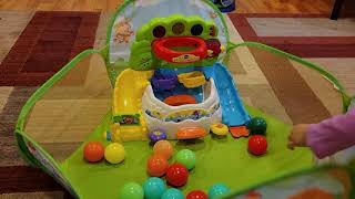 VTech PopaBalls Drop and Pop Ball Pit Assembly Setup and Review [upl. by Liag864]