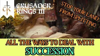 Every Way to Deal with Succession in CK3  Stop your Land from Splitting with These Steps [upl. by Atisor]