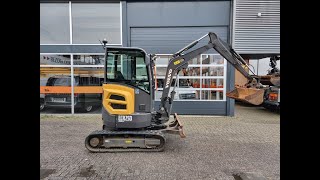 Volvo ECR25d Year 2020 2600 wHours Excavator Graafmachine [upl. by Audrit463]