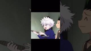 Killua tried to use gons weapon  Funny moments hunterxhunter shorts anime [upl. by Nehttam]