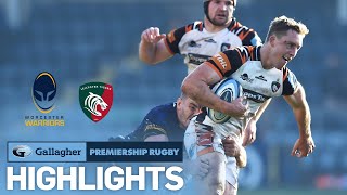 Worcester v Leicester  HIGHLIGHTS  Crushing BonusPoint Victory  Gallagher Premiership 202122 [upl. by Kippar144]