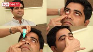 हिंदी  How to Instill Eye Drops [upl. by Dlorah]