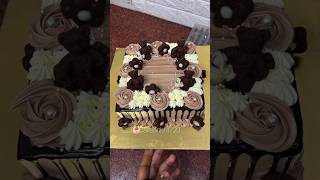 cake garnishing yt trendingshorts chocolate trending viralvideo squareone youtubeshorts [upl. by Iliram385]