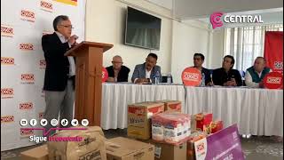 Entrega un donativo alimentario a los comedores comunitarios Palafox la cadena comercial OXXO [upl. by Dyolf]