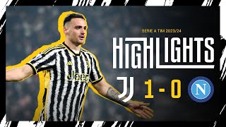 HIGHLIGHTS JUVENTUS 10 NAPOLI  GATTI SCORES AGAIN  SERIE A [upl. by Anivlis]