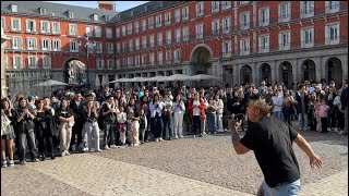 Cómico wizard macarty en Madrid plaza mayor [upl. by Nesaj196]