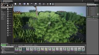 Dynamic Foliage Plants B  Full Interactive System  Unreal Engine 4 [upl. by Eidnyl]