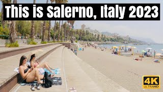 SALERNO  A walking tour of Italys most beautiful city  4K UHD [upl. by Hemminger544]