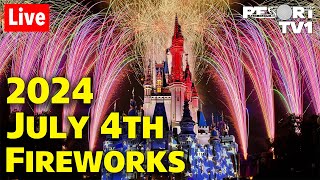 🔴Live 2024 July 4th Fireworks at Magic Kingdom on July 3rd  Walt Disney World Live Stream [upl. by Ariay329]