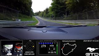 Ford Mustang® GTD Full Sub7Minute Nürburgring Lap [upl. by Lamag]