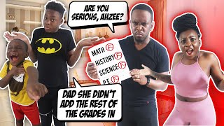 BAD GRADES PRANK ON DAD EXTREMELY FUNNY [upl. by Niwde398]