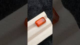 Stunning faceted hessonite gernet stone Weight 960 CRTDimension 1595mm [upl. by Mercie581]