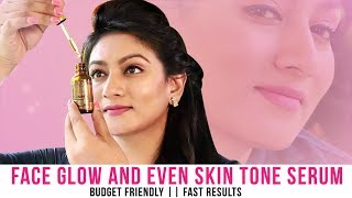 FACE GLOW AND EVEN SKIN TONE SERUM  BUDGET FRIENDLY  FAST RESULTS  Ashtrixx [upl. by Ciccia498]