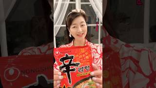 SHIN RAMYUN NOODLES 🍜 kfood delicious cooking [upl. by Tinor]