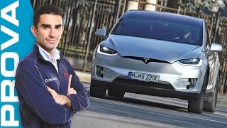 Tesla Model X  La prova su strada [upl. by Rehpotsirh939]