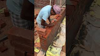 Flemish Bond 9 inch Brick Work construction constructionproject civilsite home civil [upl. by Macdermot]