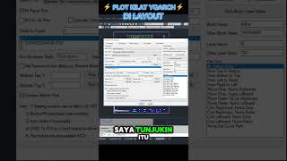 Plot Di Layout Dengan Cepat ars autocad autocadbahasaindonesia yqarch [upl. by Dachi]