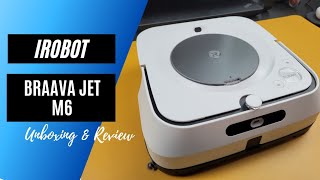 iRobot Braava Jet M6 Robot Mop  Unboxing Setup amp Review [upl. by Eitsirhc]