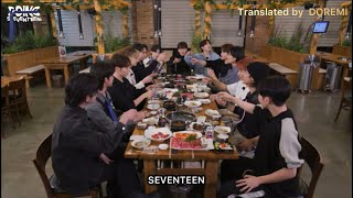 MMSUBGOING SEVENTEEN EP76A Company Dinner for EveryWON [upl. by Candless140]