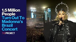 15 Million People Turn Out To Madonnas Brazil Concert [upl. by Herring]