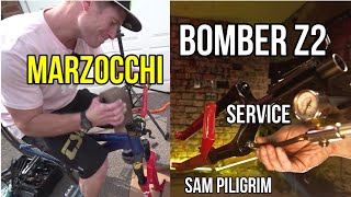 Marzocchi BOMBER Z2 MANUAL SERVICE  Sam Piligrim [upl. by Athalla]