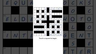 solve a crossword puzzle [upl. by Aisital945]