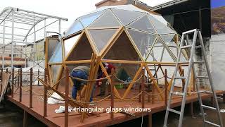 6 Steps to Build A Glass Dome Tent [upl. by Daraj]