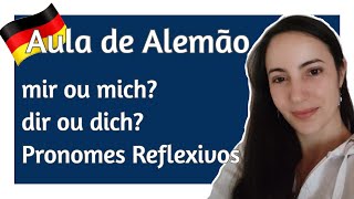 Pronomes Reflexivos no Dativo e Acusativo Aula de Alemão  Gramática – B1 [upl. by Llenart]