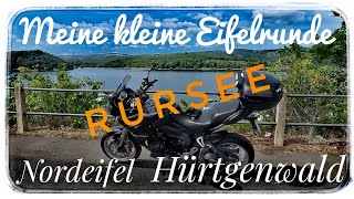 Meine kleine Eifel  Runde Nordeifel  Hürtgenwald  Rursee Motorradtour [upl. by Sirrot]