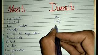 How to write merit and demerits  ISSB merits and Demerits  149 PMA LC 2021 [upl. by Airetak192]