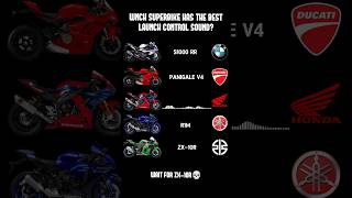 Superbikes Launch Control Sound🤯💀bmws1000rr panigalev4 cbr1000rr r1 kawasaki zx10r exhaust [upl. by Nitneuq]