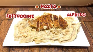 ASMR  ALFREDO FETTUCCINE PASTA AND CHICKEN STEAK  MUKBANG [upl. by Niamrej]