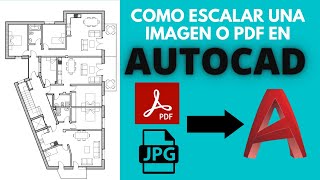 Como escalar una IMAGEN o PDF en AUTOCAD muy facil [upl. by Aynwad]