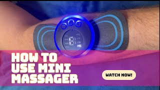 How to use a mini electric massager EMS  demonstration mini massager [upl. by Stevena]