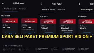 Cara Langganan Paket Premium Sport di Vision Plus [upl. by Eboh]