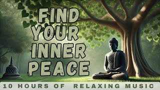 Buddha Meditation  10 HRS  Tension Headache Migraine Relief Anxiety Relaxing  Study Music [upl. by Levison]