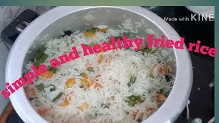 quick and easy recipe of fried rice in bengali style  cook within five minutes effortlessly [upl. by Peednas]