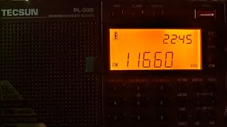 Voice of Turkiye English Service  SW 25 m band 11660 kHz  शॉर्टवेव रेडियो [upl. by Enibas]