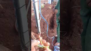 solar powered borehole pump levelsensor float switch setup [upl. by Lindahl]