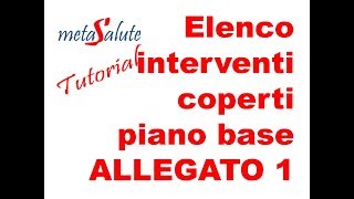 METASALUTE tutorial interventi PIANO BASE coperti allegato 1 [upl. by Annoda]