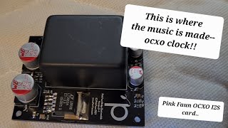 Pink Faun I2S upgrade OCXO go with Audiophool Server the way up [upl. by Rikki]