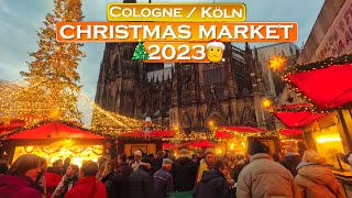 Cologne Germany CHRISTMAS MARKET 🎄 2023  Weihnachtsmarkt Köln [upl. by Milena]