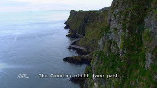 FIA ERC  Circuit of Ireland Rally  Postcard quotThe Gobbins Cliff Face Pathquot [upl. by Ahsikat]