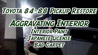 Toyota 8488 Pickup Paint and Restore  Interior Going Back Together [upl. by Anerehs]