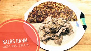 KalbsRahmgeschnetzeltes mit Champignons [upl. by Nylirej]