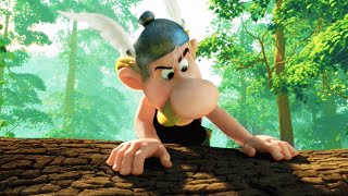 ASTERIX AND OBELIX MANSION OF THE GODS Clip  quotMagic Acornsquot 2014 [upl. by Arty]