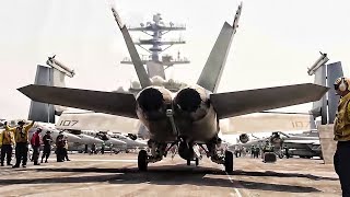 USS Nimitz • Flight Operations Aboard An Aircraft Supercarrier [upl. by Weslee690]